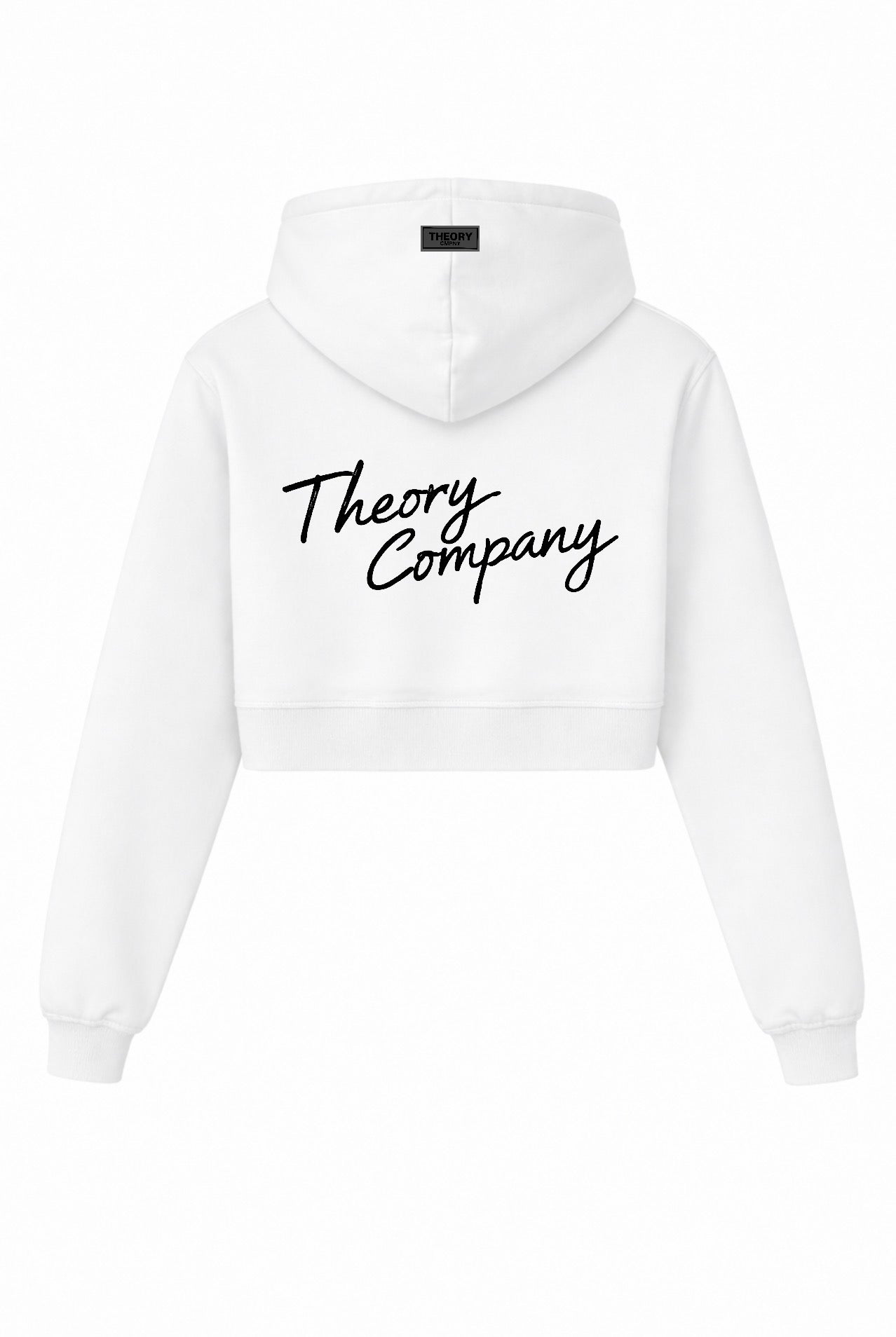 Cropped Hoodie Blanco